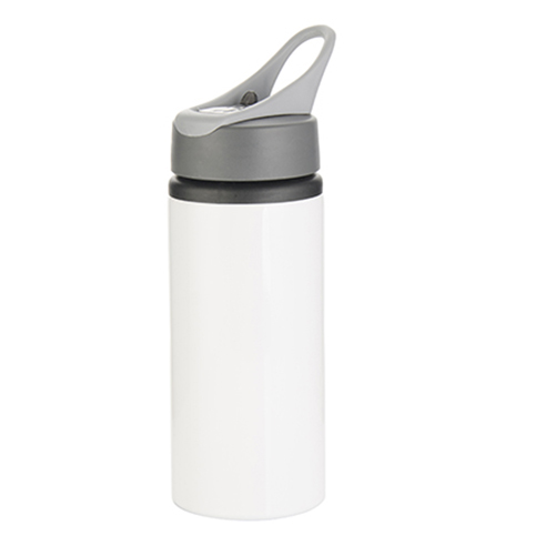 650ml Sublimation Aluminium Flask With Straw – White – Coralgraph