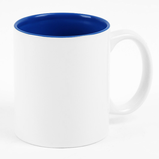 36 Two Tone Inner Colour 11oz Sublimation Mugs – Blue – Coralgraph